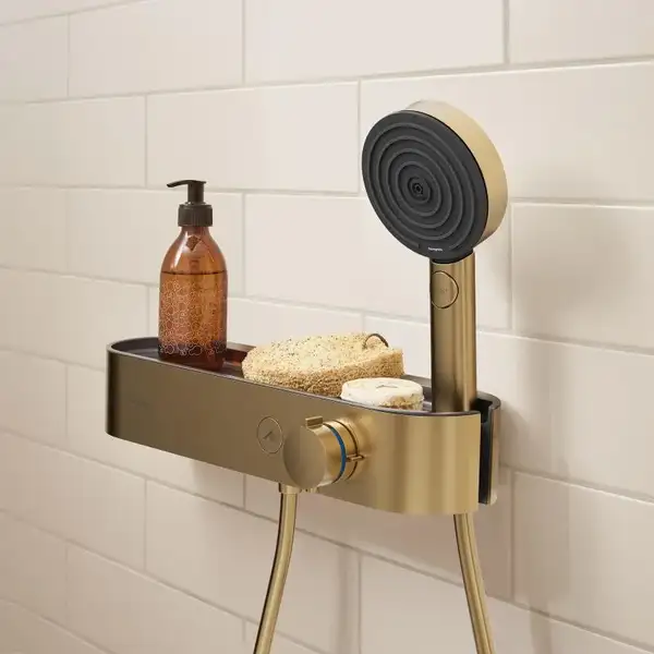 Термостат для душа Hansgrohe Pulsify ShowerTablet Select (цвет - шлифованная бронза) 24360140
