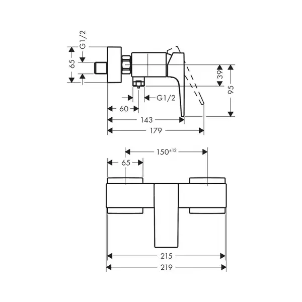 Hansgrohe Metropol Смеситель для душа, белый матовый (32560700)