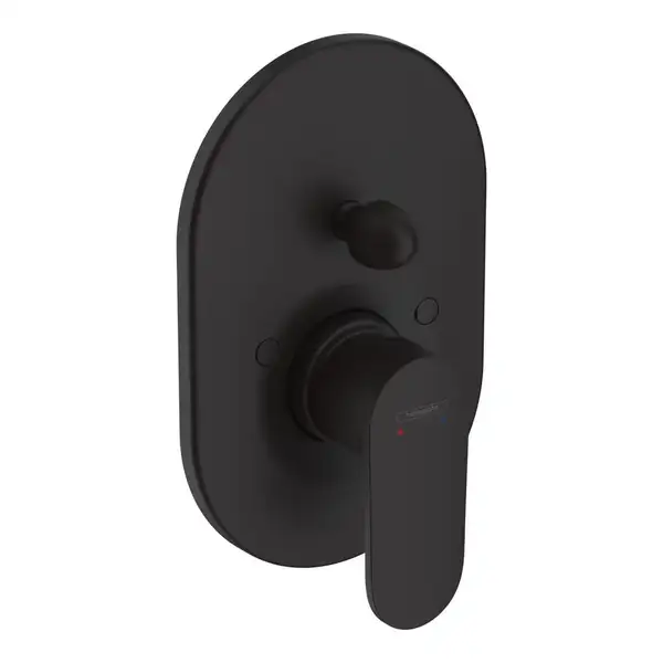 Змішувач для ванни/душу Hansgrohe Vernis Blend 200 прихованого монтажу, верхня частина, чорний матовий (71449670)