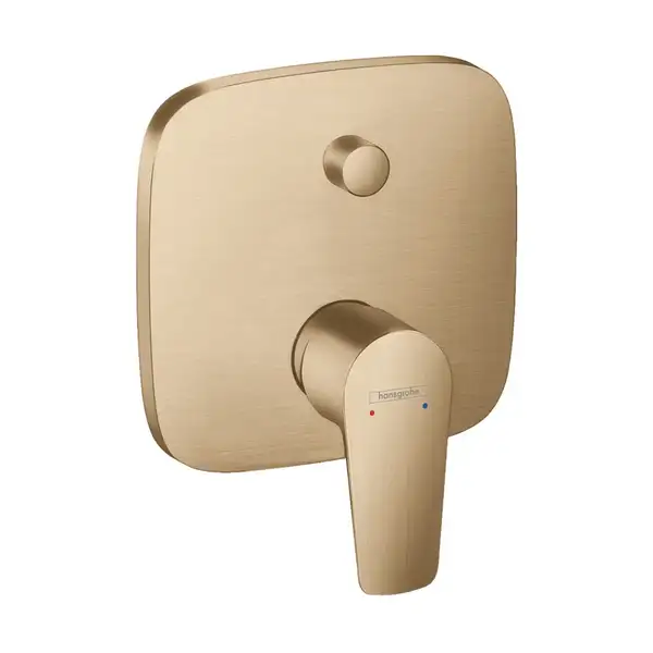 Смеситель для ванны, со встроенной защитной комбинацией Hansgrohe Talis E (цвет - шлифованная бронза) 71474140