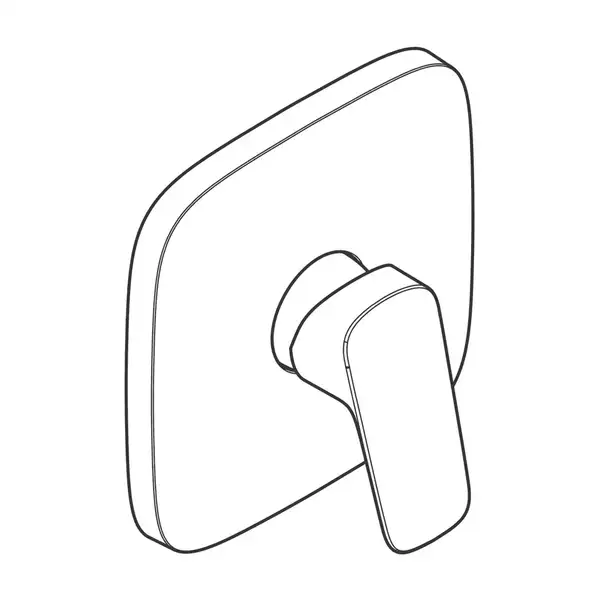 Смеситель для душа Hansgrohe Logis (цвет - чёрный матовый) 71605670