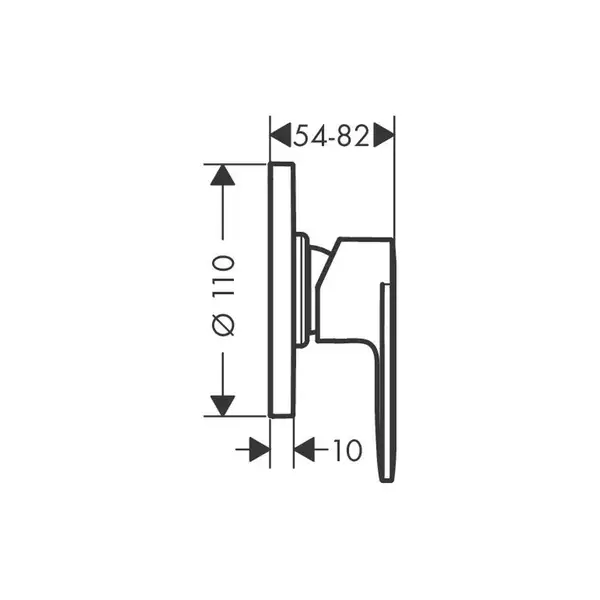 Hansgrohe Vernis Blend Смеситель для душа, хром (71663000)