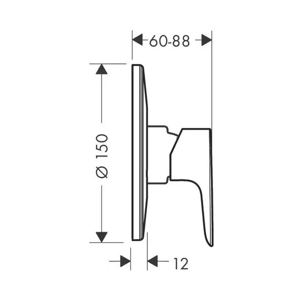 Hansgrohe Talis E Смеситель для душа, хром (71766000)