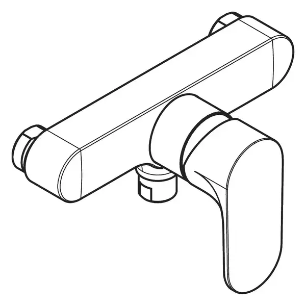 Смеситель для душа наружного монтажа Hansgrohe Rebris S (цвет - хром) 72642000