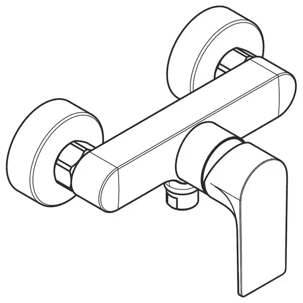 Hansgrohe Rebris E Смеситель для душа, Matt Black (72650670)