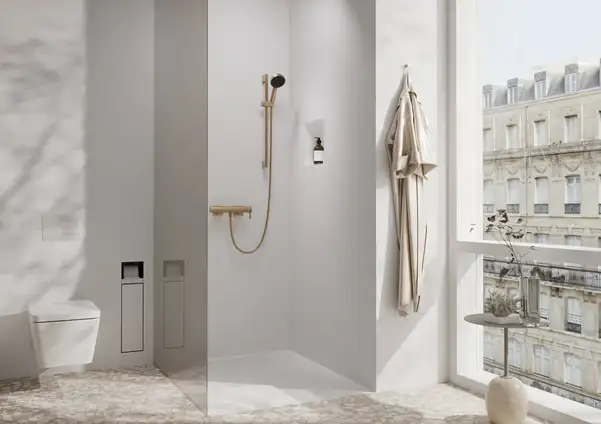 Hansgrohe Tecturis E Смеситель для душа, шлифованная бронза (73620140)