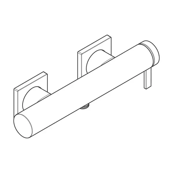 Hansgrohe Tecturis E Смеситель для душа, шлифованная бронза (73620140)