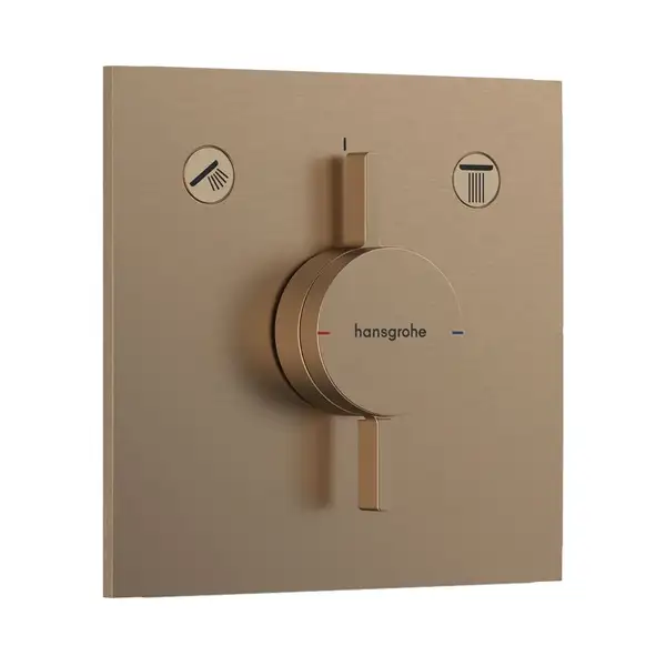 Hansgrohe DuoTurn E Смеситель скрытый, шлифованная бронза (75417140)