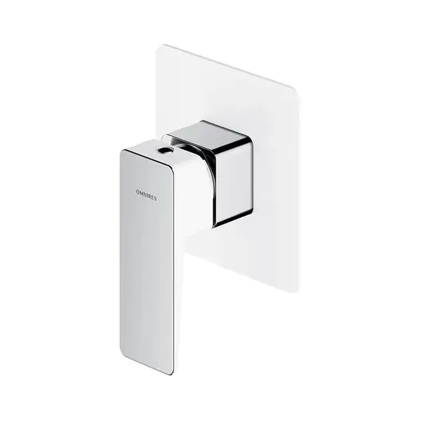 змішувач для душу прихованого монтажу Omnires Parma chrome/white (PM7445CRB)