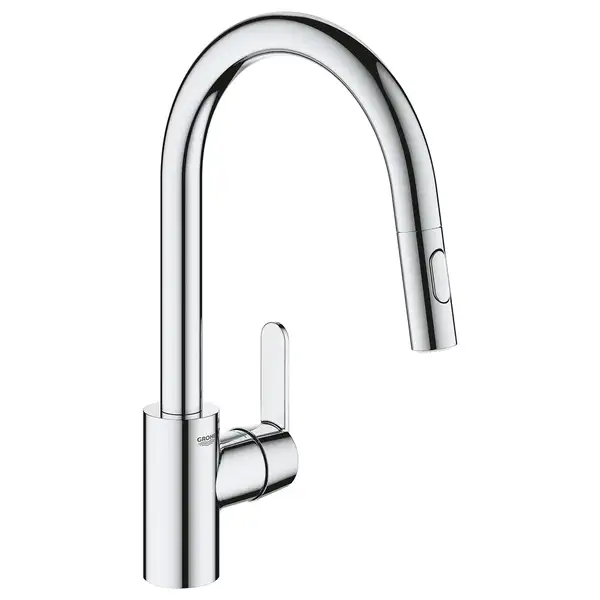 Змішувач одноважільний для кухонної мийки з витяжною лійкою Grohe Get 31484001