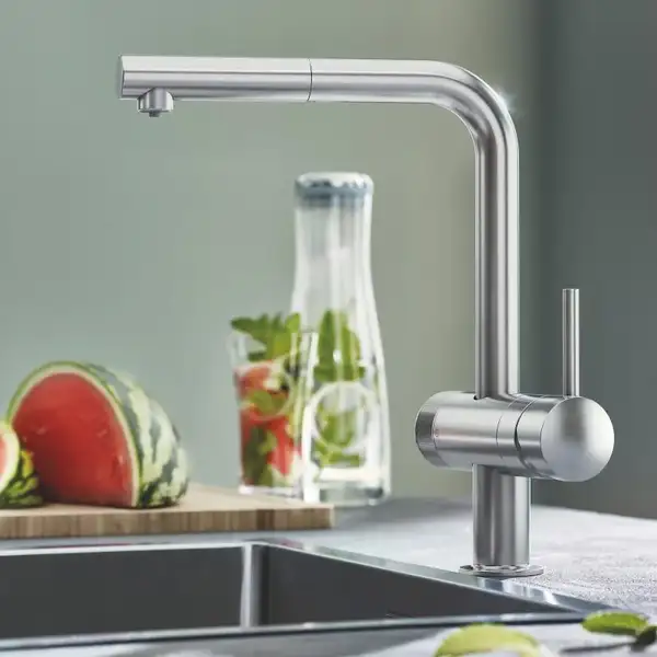 Змішувач для кухні Grohe Blue Minta Pure, сталь (31721DC0)