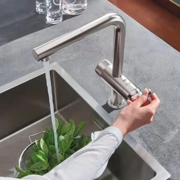 Змішувач для кухні Grohe Blue Minta Pure, сталь (31721DC0)