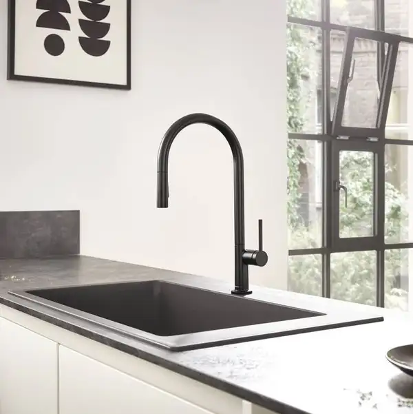 Змішувач для кухні Hansgrohe Talis M54 210 2jet з витяжним виливом, нержавіюча сталь (72800800)