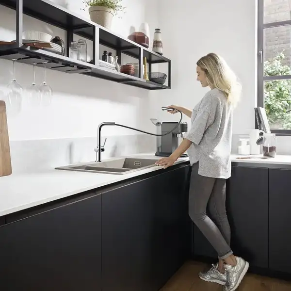 Hansgrohe Talis M54 210 Змішувач кухні, чорний хром (72808340)