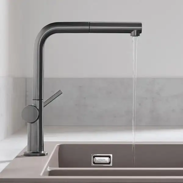 Hansgrohe Talis 270 Змішувач для кухні, Brushed Black Chrome (72809340)