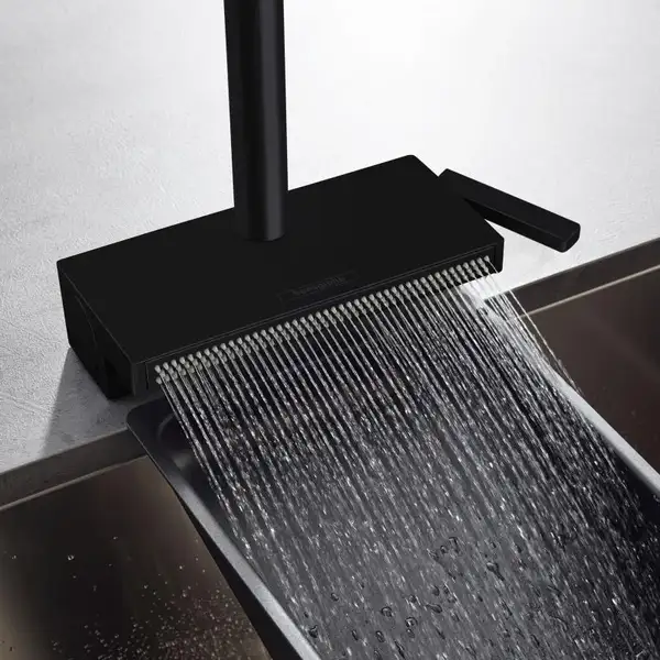 Hansgrohe Aquno Select M81 Змішувач для кухні, чорний мат (73836670)
