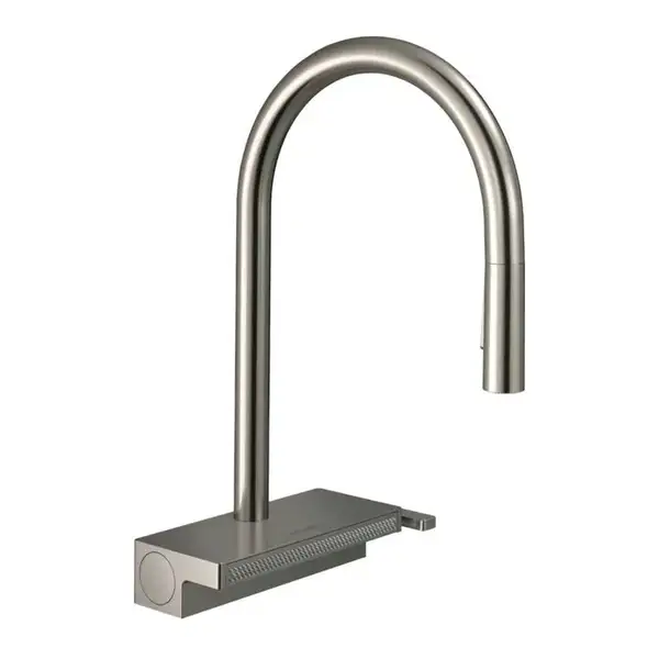 Змішувач кухонний Hansgrohe Aquno Select M81 170 3jet з витяжним зливом, Stainless Steel Finish (73837800)