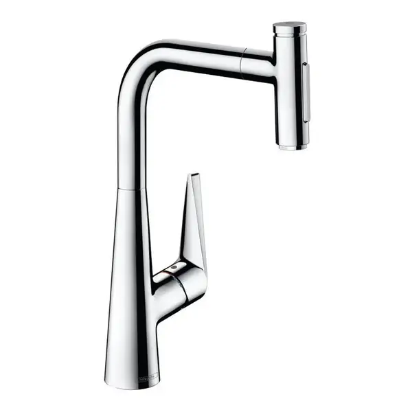 Змішувач для кухні Hansgrohe Talis Select 300 2jet з висувним виливом, хром (73867000)