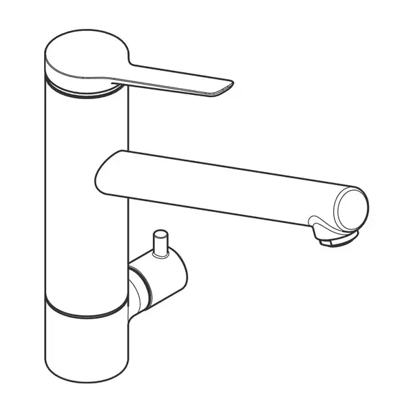 Кухонный смеситель, с запорным вентилем, CoolStart Hansgrohe Zesis M33 (цвет - хром) 74807000