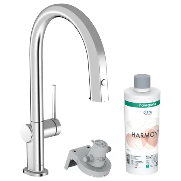 Змішувач кухонний Hansgrohe Aqittura M91 FilterSystem 210 1jet pull-out Sbox з картриджем Harmony, хром (76800000)