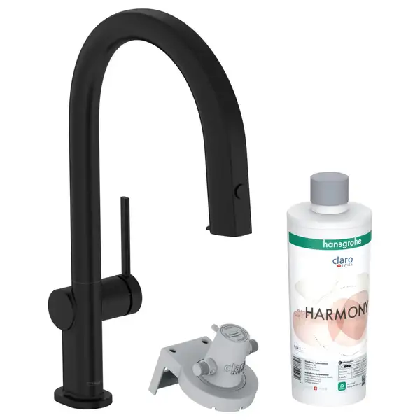 Смеситель для кухни Hansgrohe Aqittura M91 FilterSystem 210, 1jet, sBox (цвет - чёрный матовый) 76800670