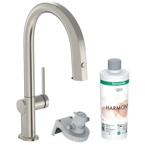 Змішувач кухонний Hansgrohe Aqittura M91 FilterSystem 210 1jet pull/out Harmony, Stainless (76801800)