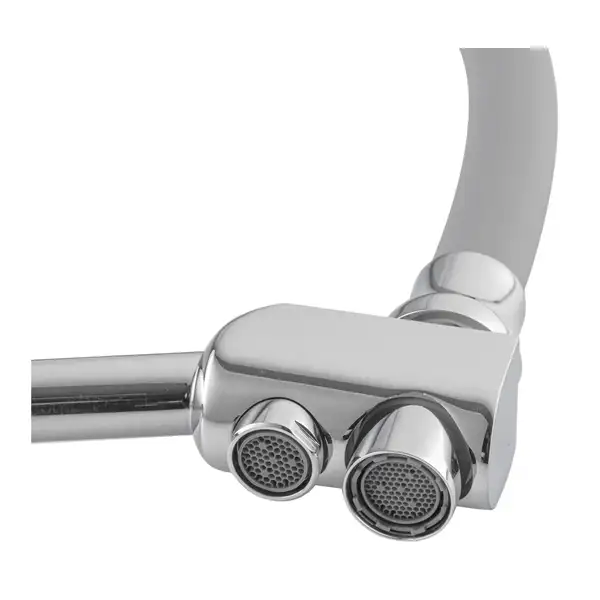 KOER KB-72003-01 Смеситель кухонный 2в1, хром/графит (KR3375)