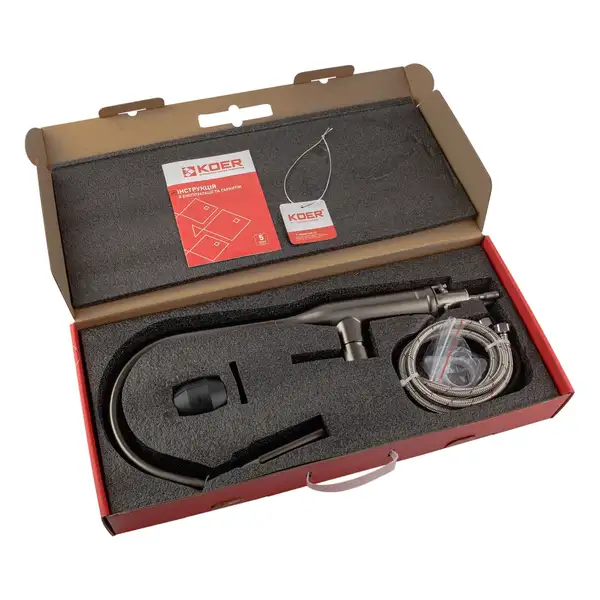 KOER KI-70004-07 Смеситель для кухни, нерж. сталь (KR3387)