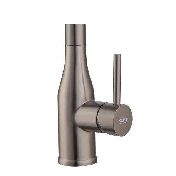 KOER KI-70026-07 Смеситель для кухни, черный (KR5211)