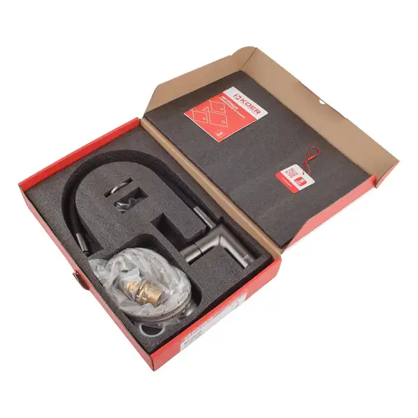 KOER KB-70029-07 Смеситель для кухни, графит (KR5500)