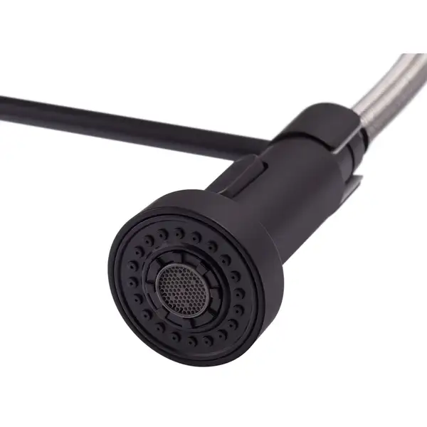 Змішувач для кухні з виливом пружина Mixxus Premium SPRING 017 BLACK (MI6951)