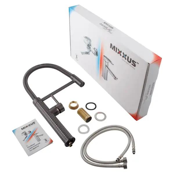 Mixxus Premium Spark 017 Смеситель для кухни, графит (MI6970)
