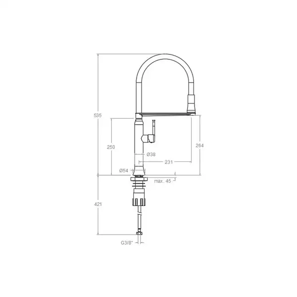 Ramon Soler KITCHEN Смеситель для кухни, медь (386801MACU38E304205)