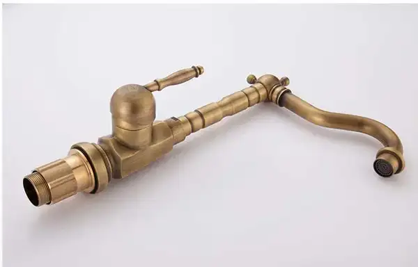 Смеситель для раковины (умывальника) REA BONA OLD GOLD золотой высокий (REA-B2150)