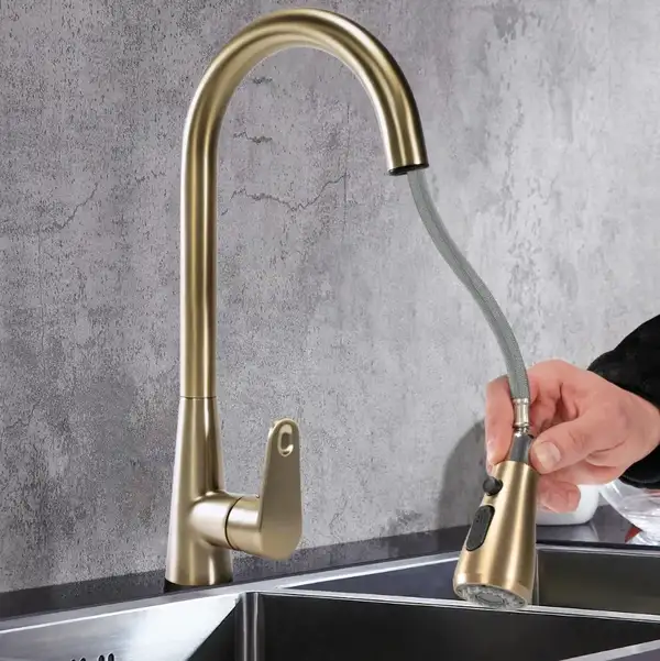 Смеситель для кухни REA MILD BRUSHED GOLD (REA-B4803)