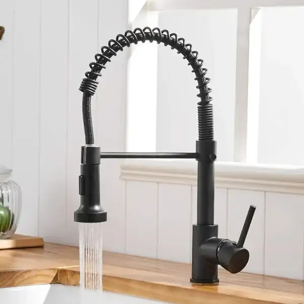Смеситель для кухни REA SPRING BLACK черный (REA-B4804)