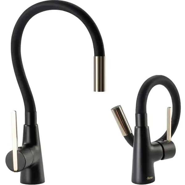 Смеситель для кухни REA ICON BLACK GOLD (REA-B5682)
