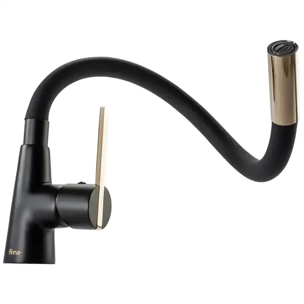 Смеситель для кухни REA ICON BLACK GOLD (REA-B5682)