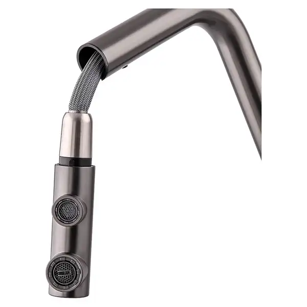ZERIX LUX-024 Кухонный смеситель на две воды, графит (ZX5557)