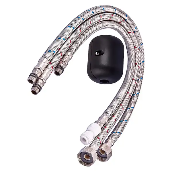 ZERIX LUX-024 Кухонный смеситель на две воды, графит (ZX5557)