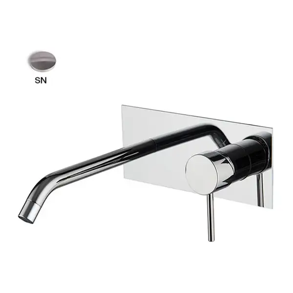 Змішувач для умивальника Fima Carlo Spillo, BRUSHED NICKEL (F3051LX5SN)