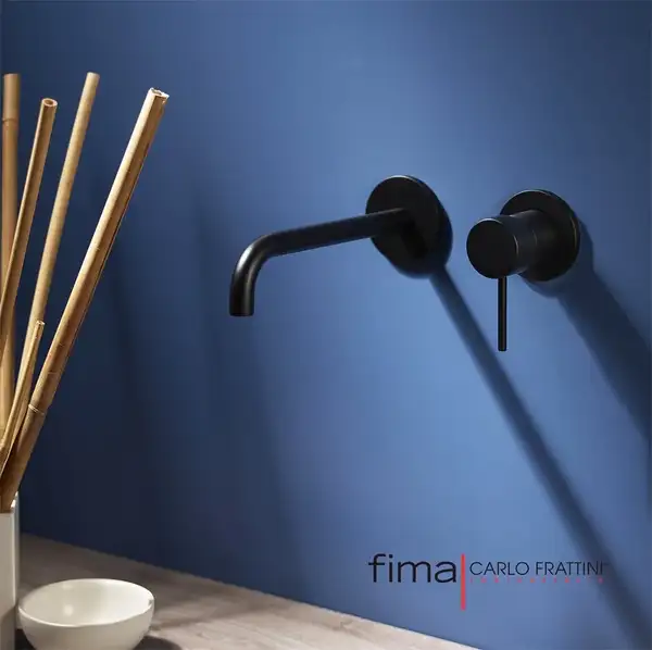 Fima Carlo Spillo Up Смеситель для умывальника, черный матовый (F3051NLX9NS)