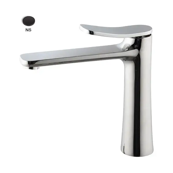 Fima Carlo Змішувач для умивальника високий Fima Flo, чорний матовий (F3801LNS)
