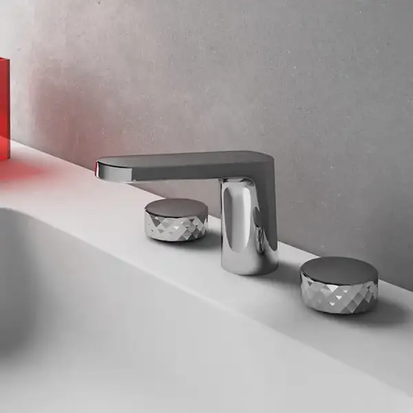 Змішувач для раковини на 3 отвори Fima Carlo Texture Collection (F5601XBS)