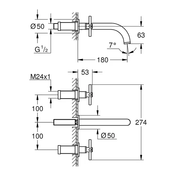 Змішувач для раковини Grohe Atrio S-Size (20164003)