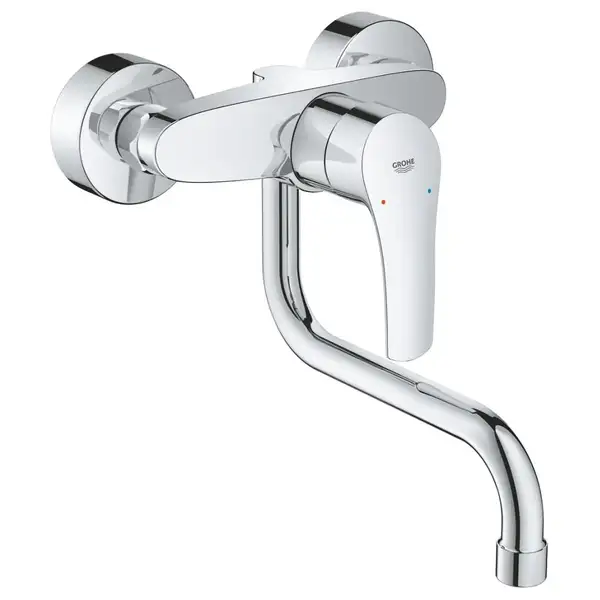 Змішувач для кухні Grohe Eurosmart настінний з виливом, хром (31391003)