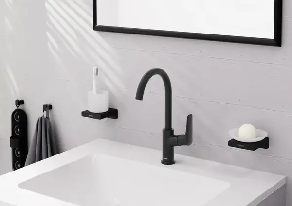 HANSGROHE Logis Змішувач для раковини, чорний матовий (71131670)