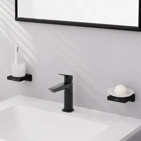 Hansgrohe Logis Fine Змішувач для раковини, чорний матовий (71253670)