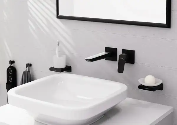 Hansgrohe Logis Fine Змішувач для раковини, чорний матовий (71256670)