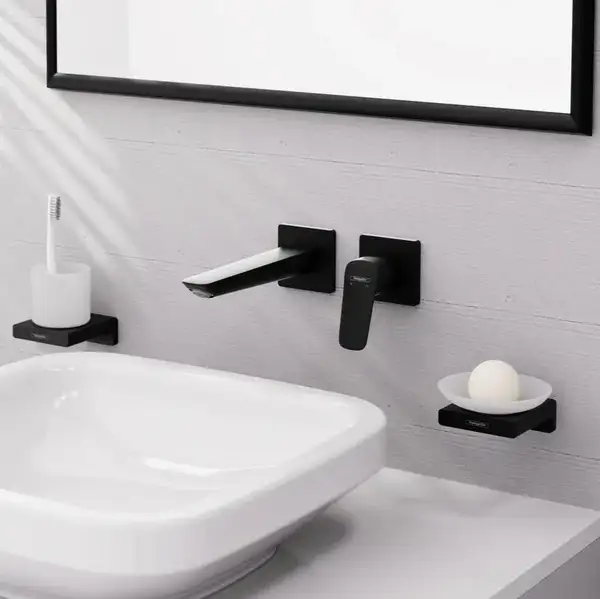Hansgrohe Logis Fine Змішувач для раковини, чорний матовий (71256670)